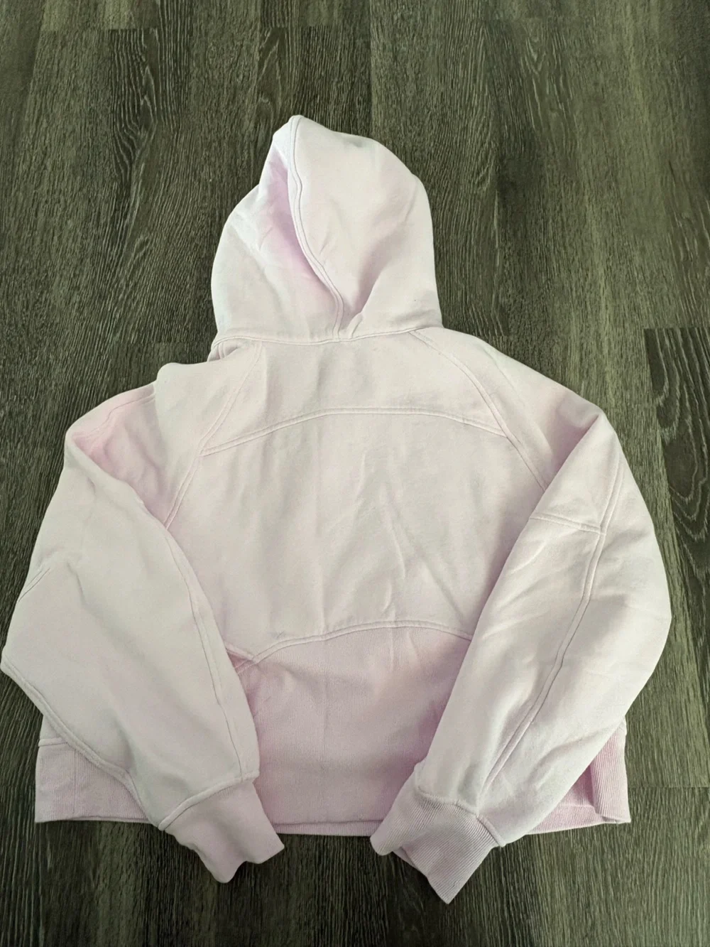 Lululemon Light Pink Quarter Zip Scuba Hoodie